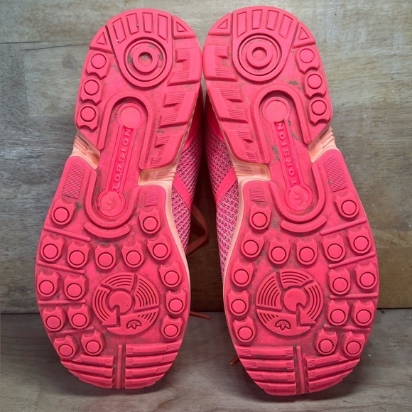 Adidas Originals ZX Flux Split K Womens Sz 6 (5Y) Athletic Shoes Sun Glow AQ6292 - Picture 7 of 8